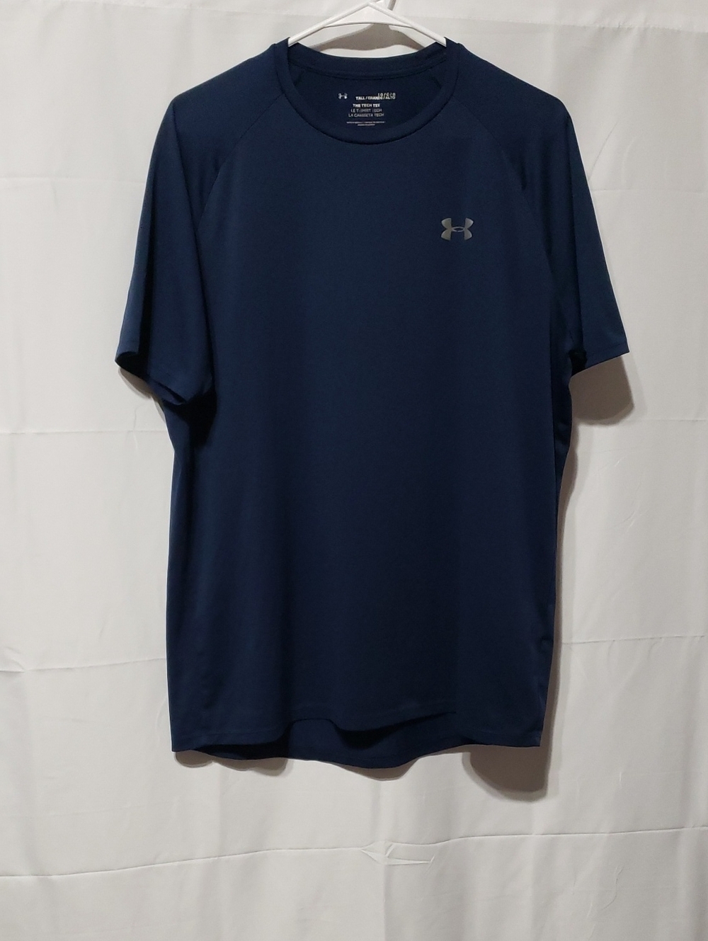 Under Armour Men's Performance Tech Tee In Navy Blue. Size: Large Tall